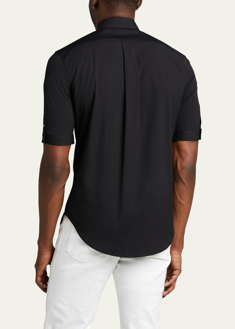 Alexander McQueen Men's Basic Point-Collar Sport Shirt outlook