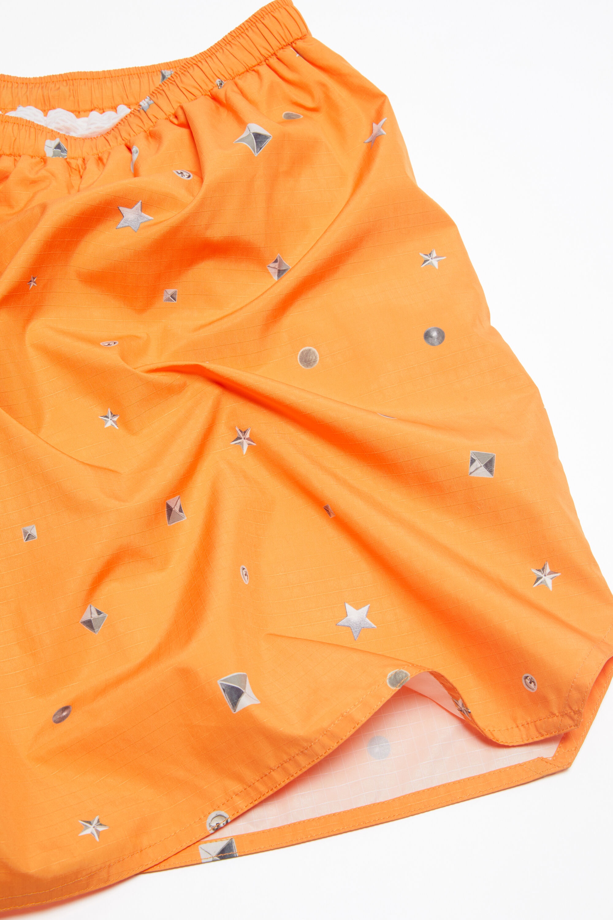 Printed swim shorts - Bright orange - 5