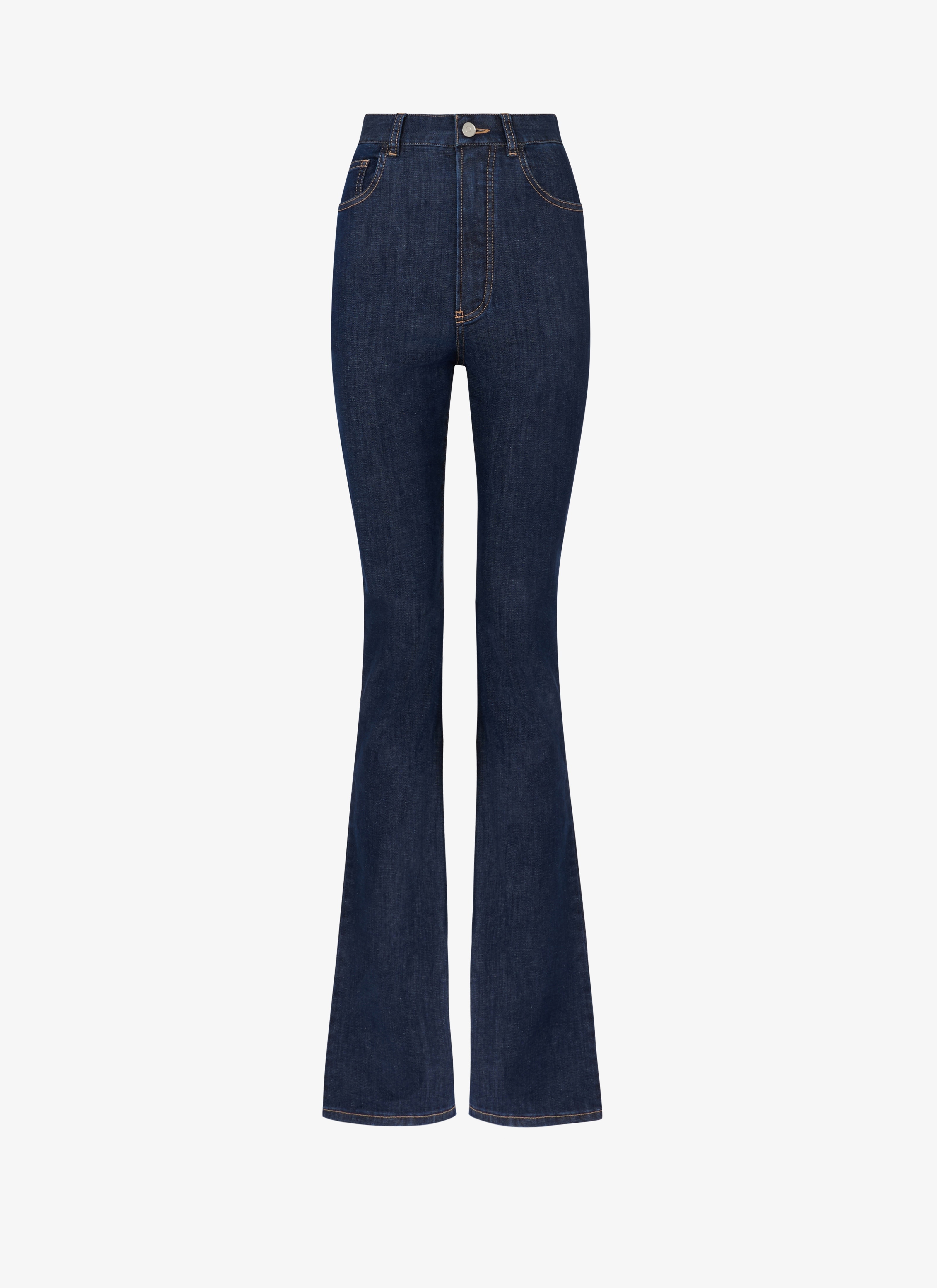 ALAÏA, Blue Women's Denim Pants