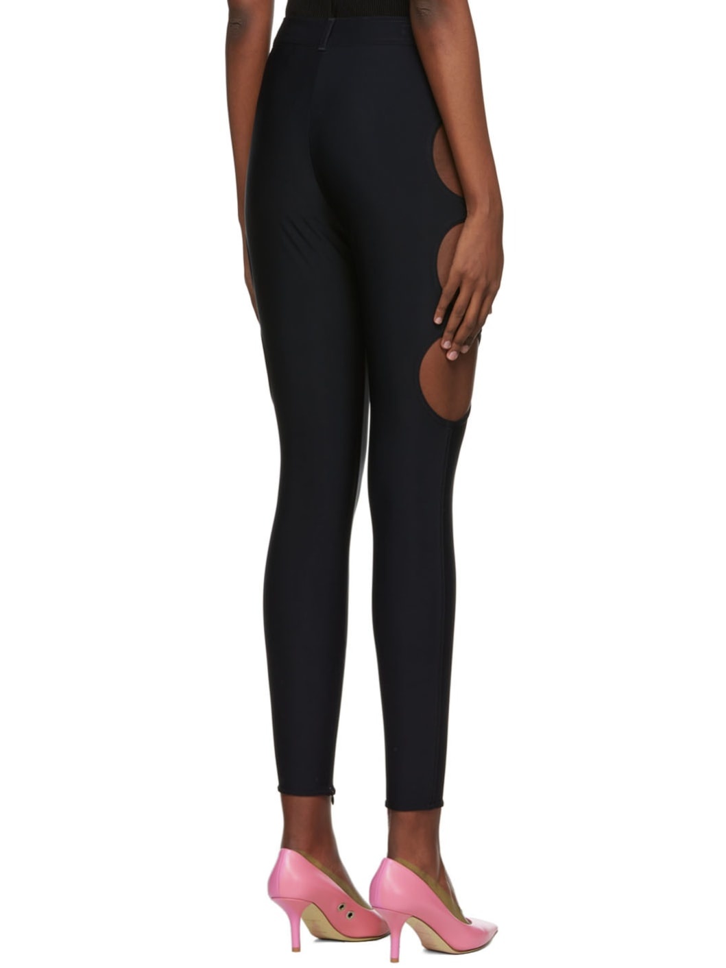 Black Nylon Leggings - 3