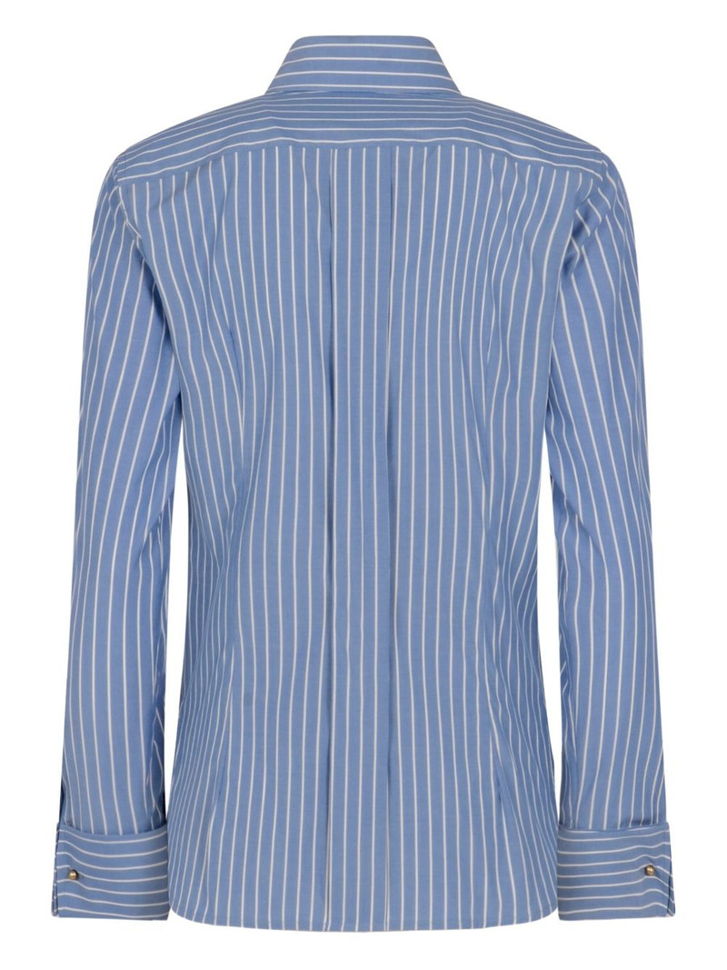 Max Mara striped cuff cotton shirt outlook