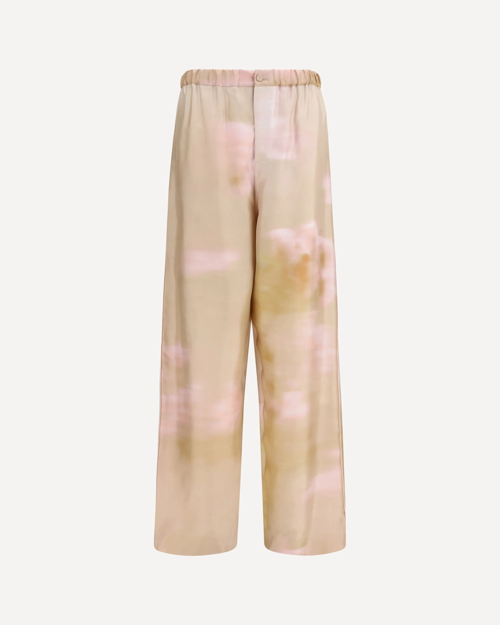 Printed silk twill Pants - 1
