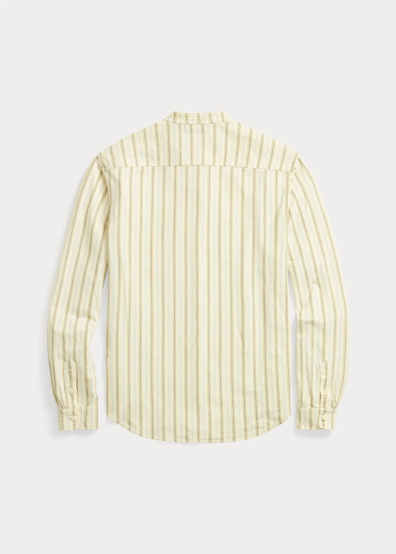 RRL by Ralph Lauren Striped Linen-Cotton Jersey Shirt outlook