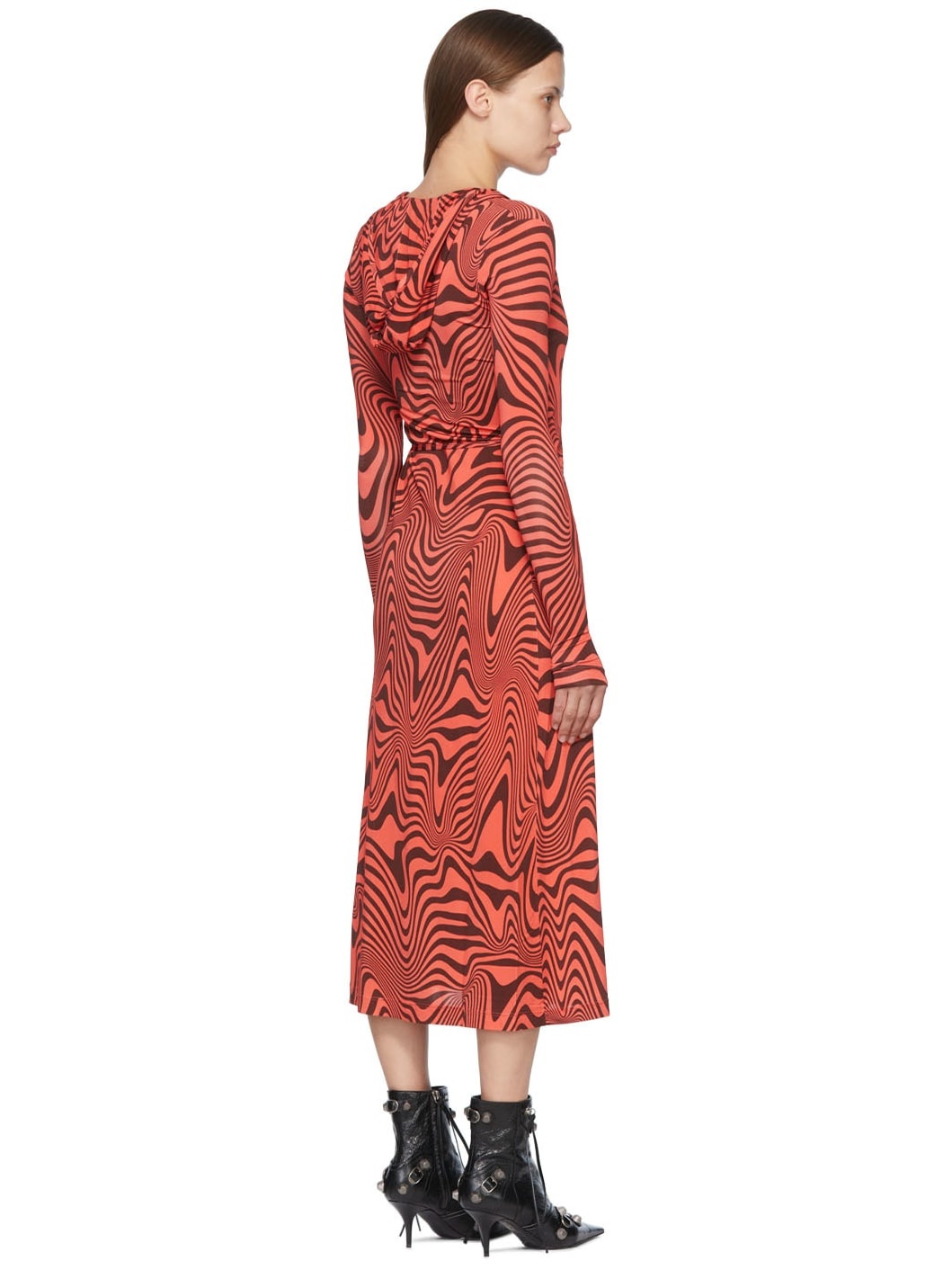 SSENSE Exclusive Red Viscose Robe - 3