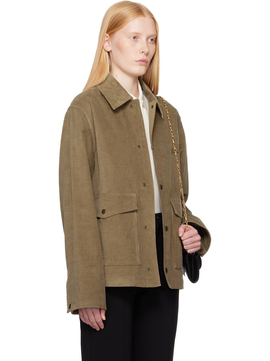 Taupe Corduroy Jacket - 2