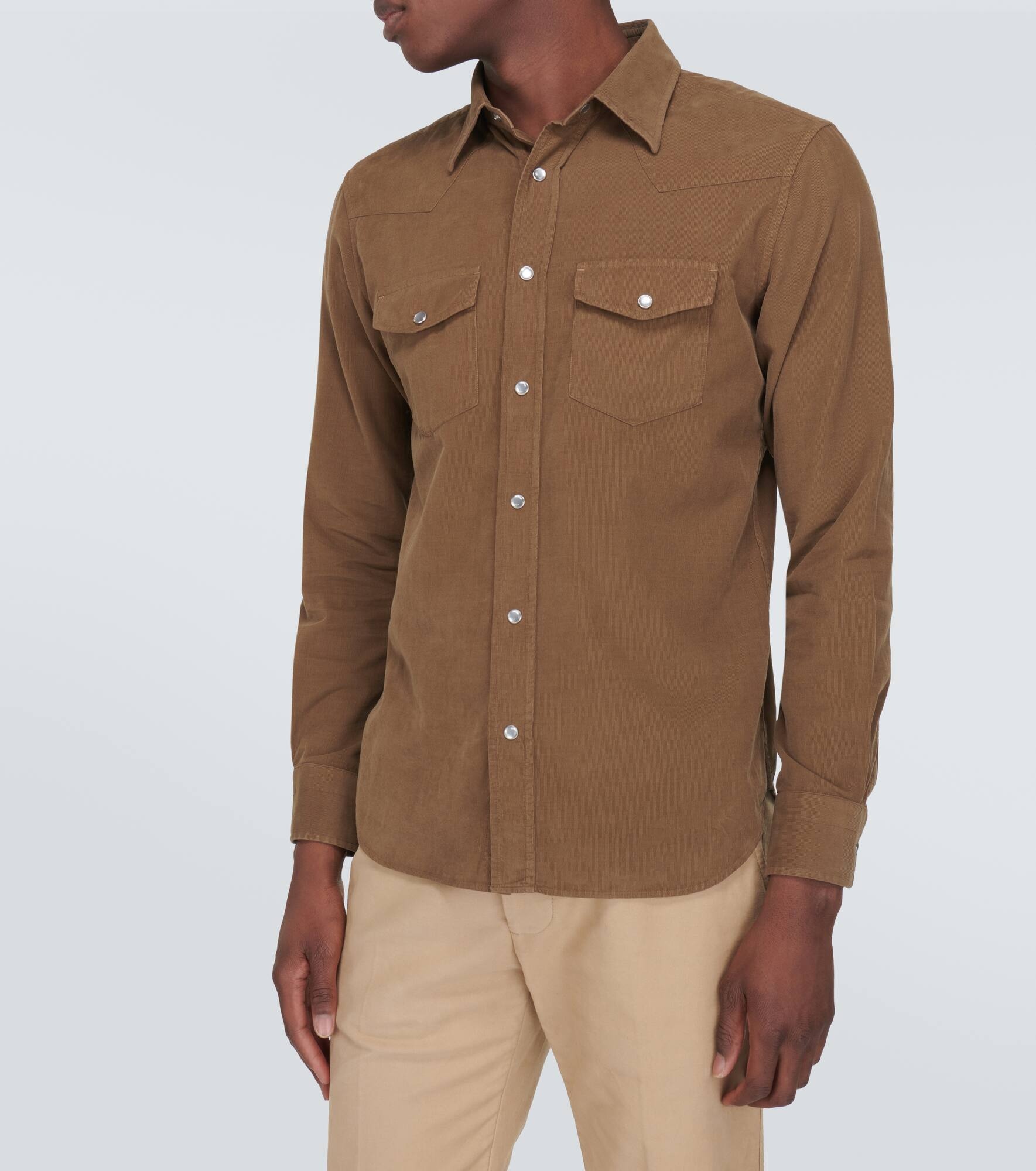 Cotton corduroy Western shirt - 3