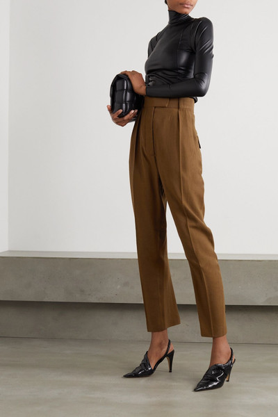 Haider Ackermann Meditation pleated straight-leg wool-twill pants outlook