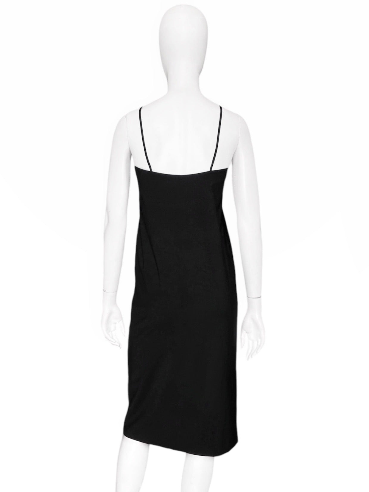 Gucci Spring 1997 Tom Ford Strapless Black Wool Tube Dress 44 - 5