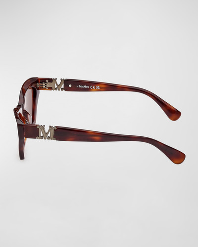 Max Mara Monogram Acetate Cat-Eye Sunglasses outlook