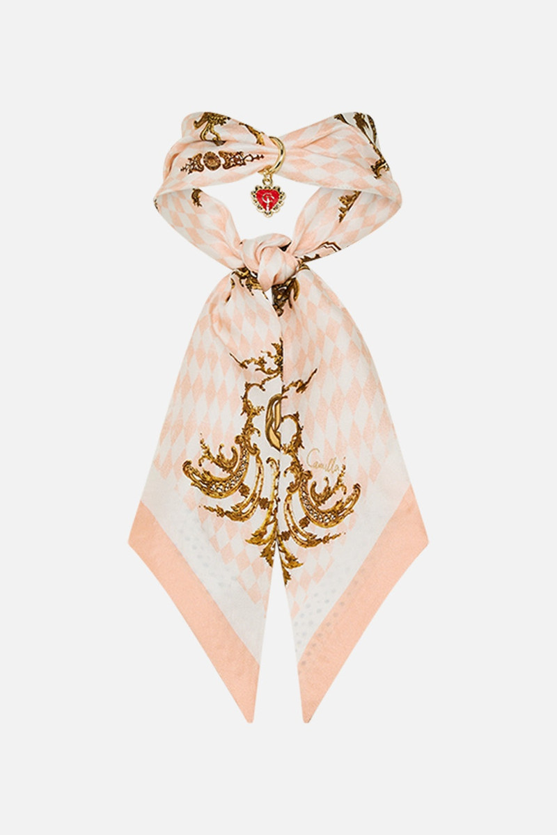 CAMILLA SKINNY NECK SCARF WITH TRINKET outlook