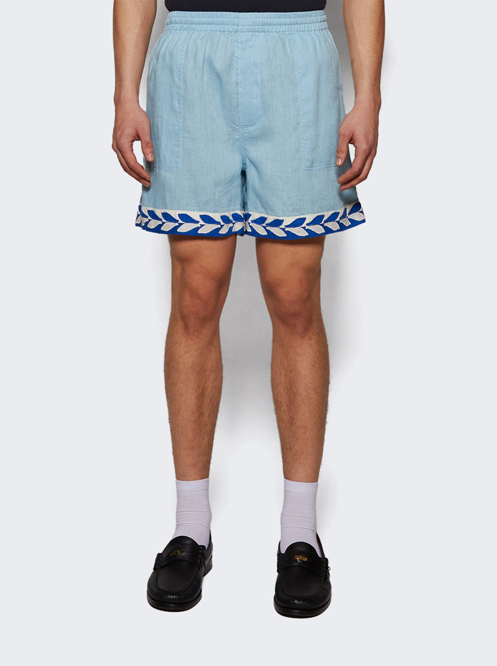 Seedling Stripe Shorts White Blue - 2
