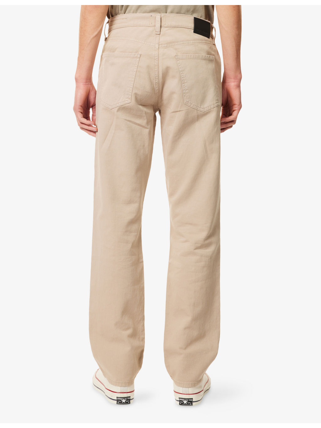 Elijah Relaxed Straight-Leg Linen-Blend Denim Jeans - 4