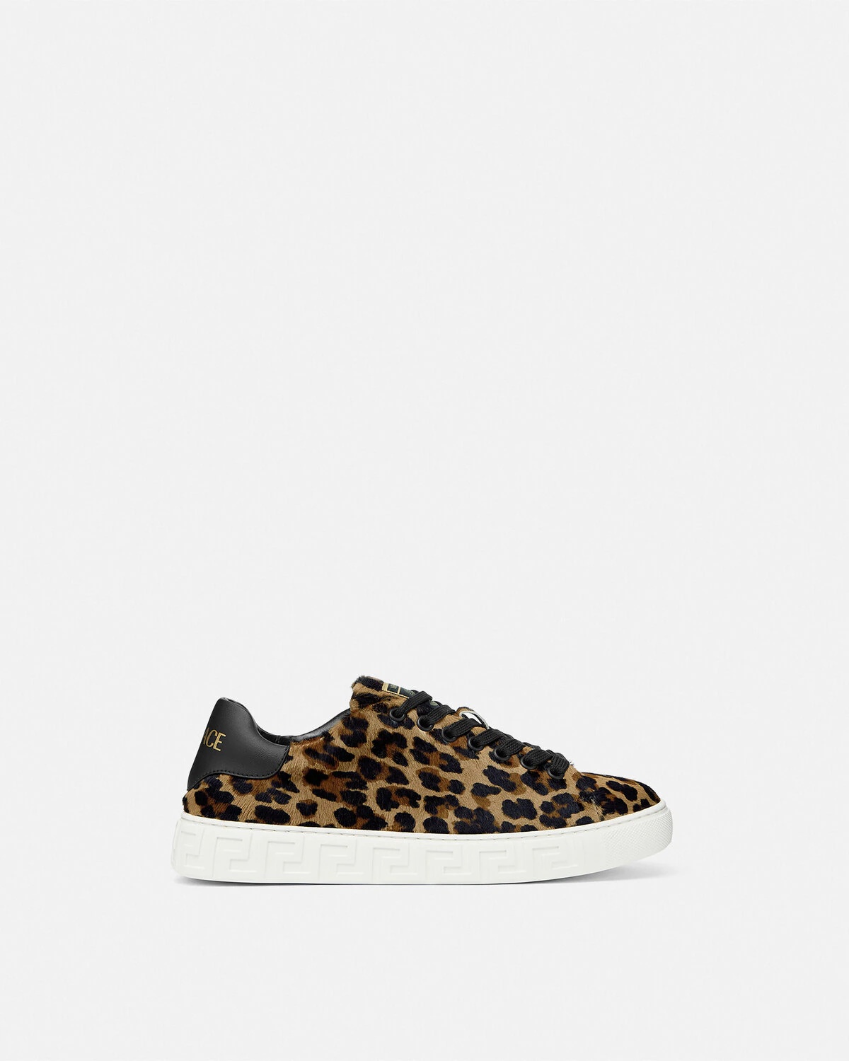 Leopard Greca Sneakers - 1