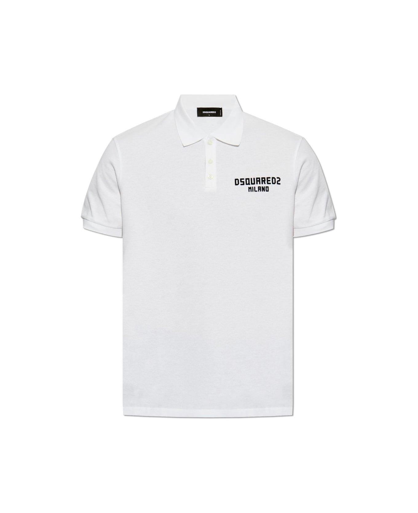 Logo Detailed Short-sleeved Polo Shirt - 1