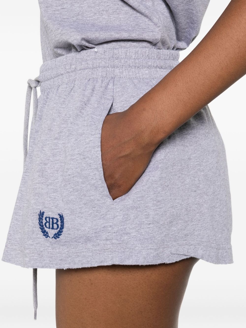 Laurel drawstring-waist cotton skirt - 5