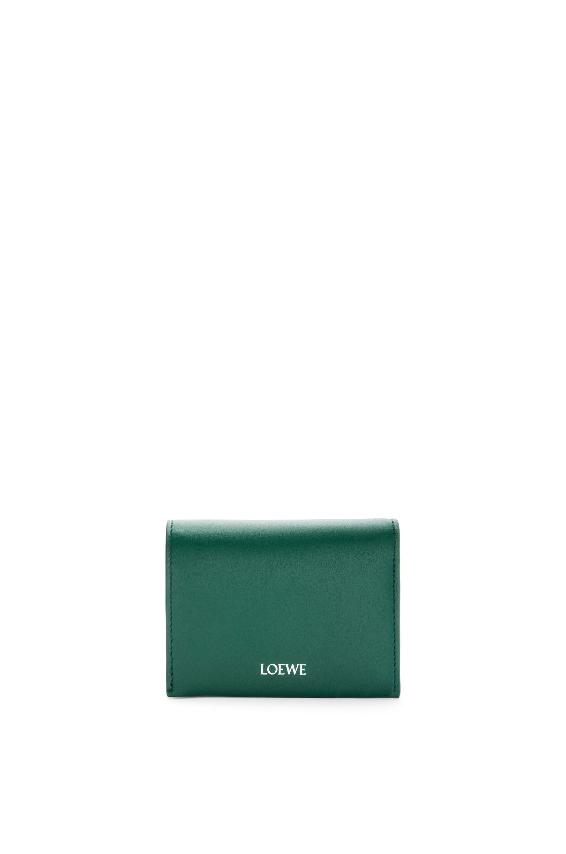 Trifold zip wallet in shiny nappa calfskin - 1