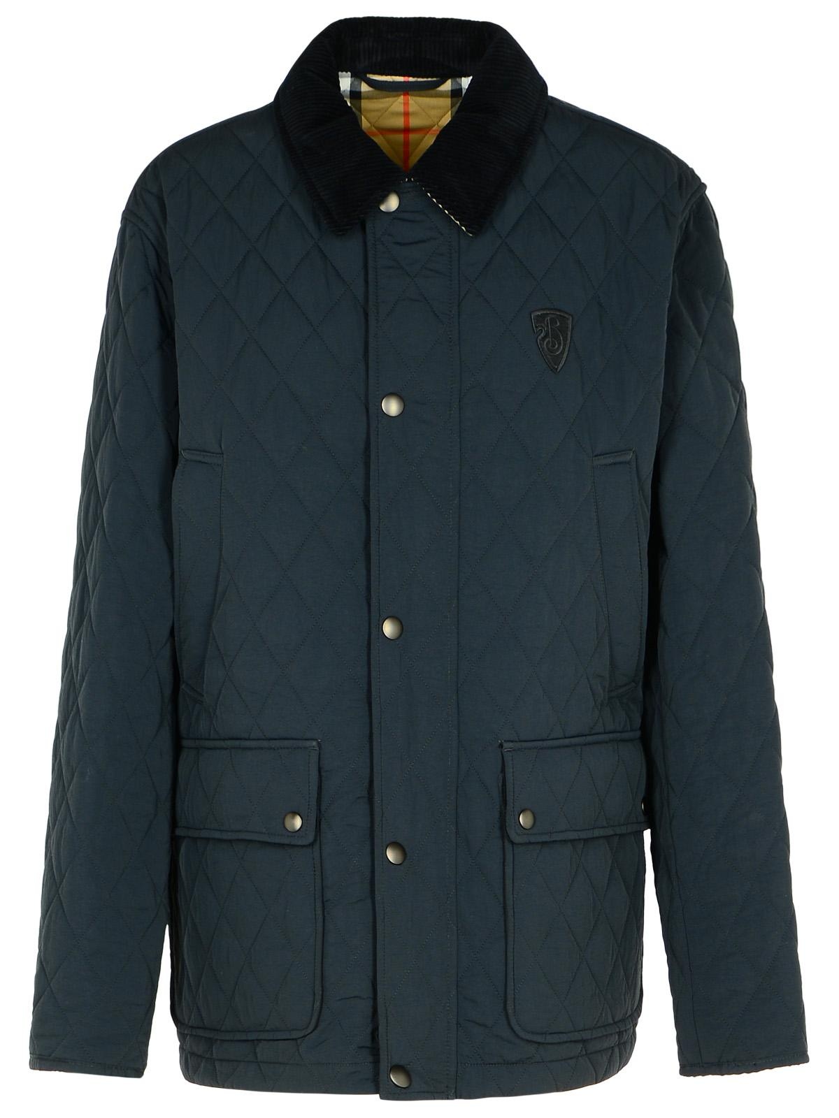 Burberry Quilted Jacket In Black Nylon Man - 1