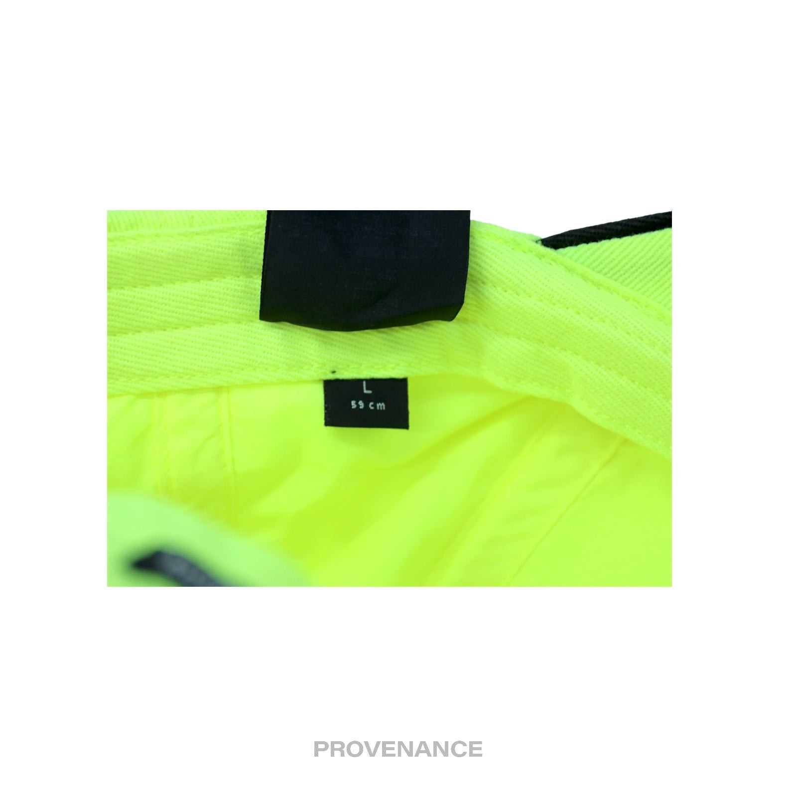 Balenciaga Soccer Crest Embroidered Logo Cap - Neon - 9