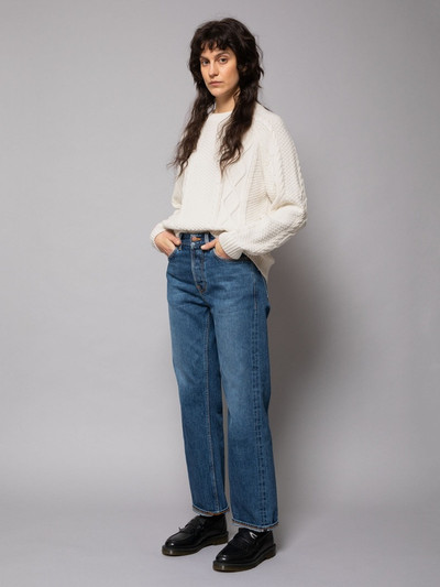 Nudie Jeans Jenny Cable Knit Chalk White outlook