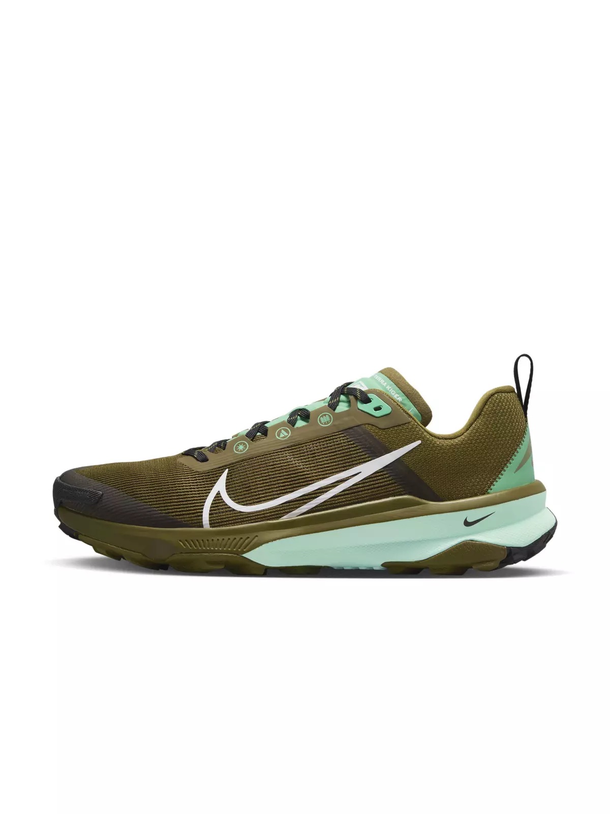Terra Kiger 9 "Olive Flak/Spring Green/Black/White" Men's Trail Running Shoe - 2