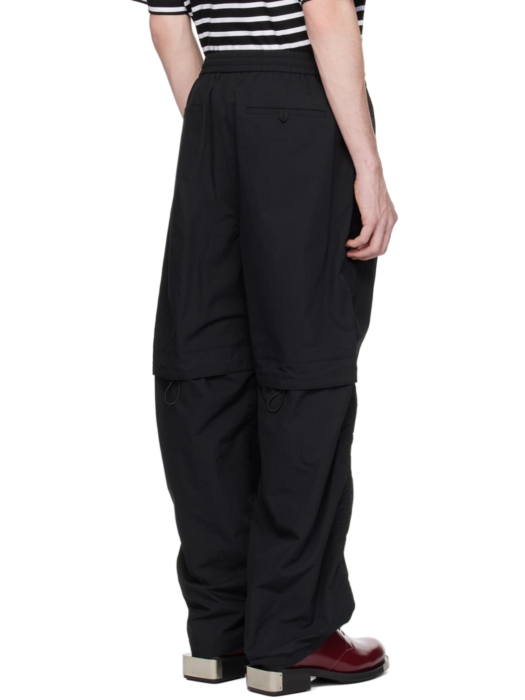 Black Drawstring Trousers - 3