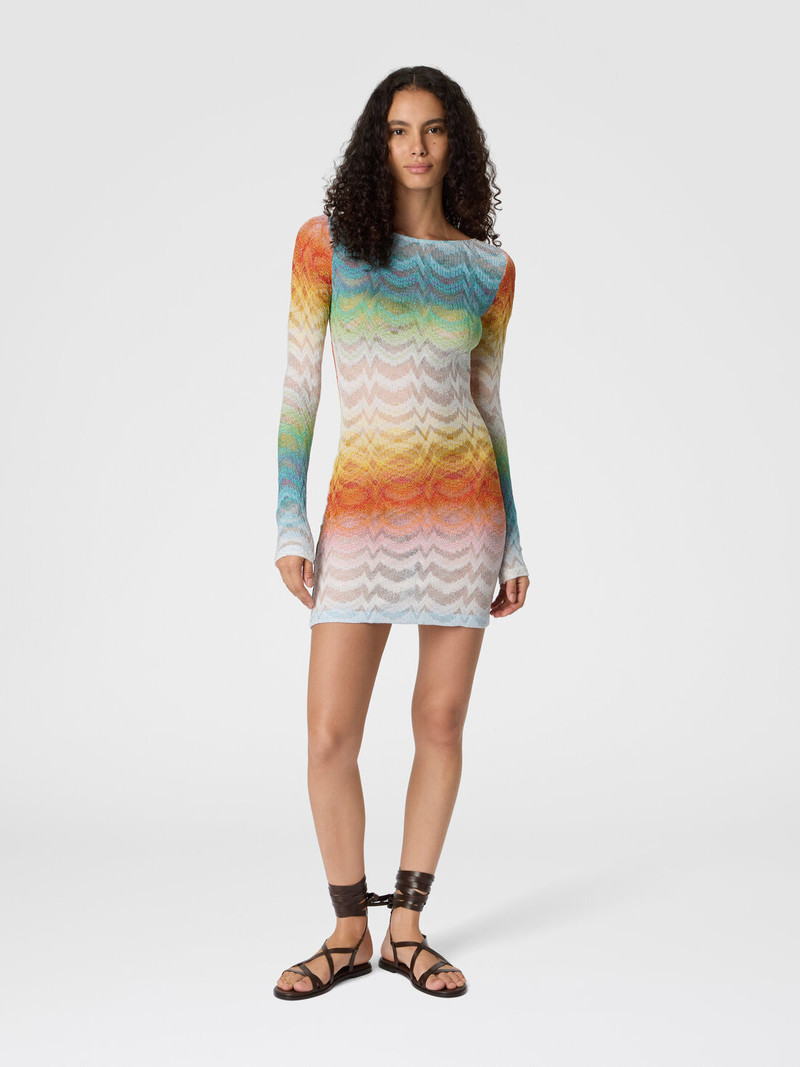 Missoni Shaded Viscose Lamé Mini Dress outlook