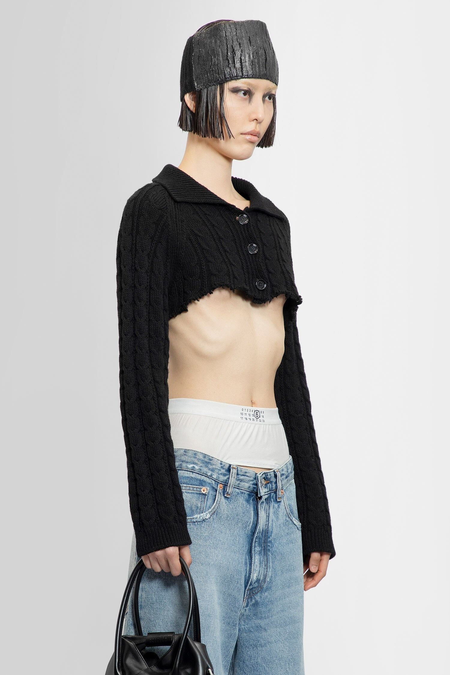 MM6 MAISON MARGIELA WOMAN BLACK KNITWEAR - 2