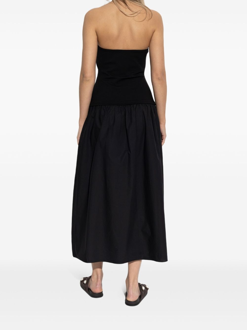 Irina strapless gathered maxi dress - 4