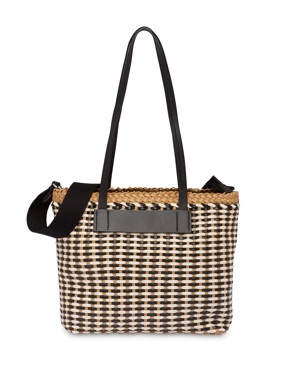 medium woven tote bag - 3