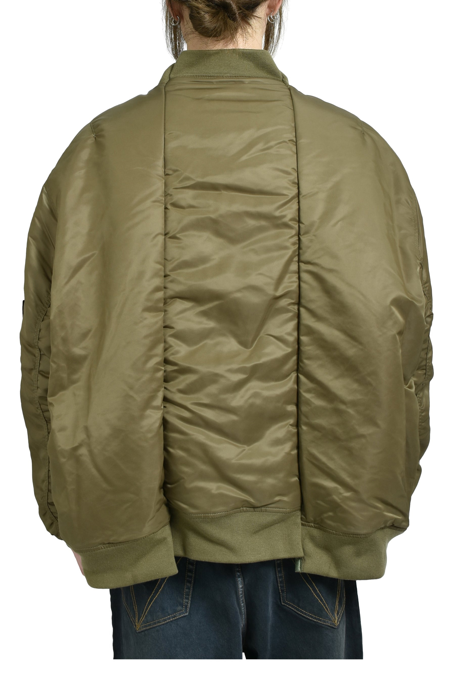 CUT-UP BOMBER JACKET / GRN - 2