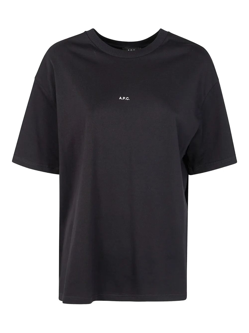 A.P.C. Women "Boxy Micro Logo Gots" T-Shirt - 4