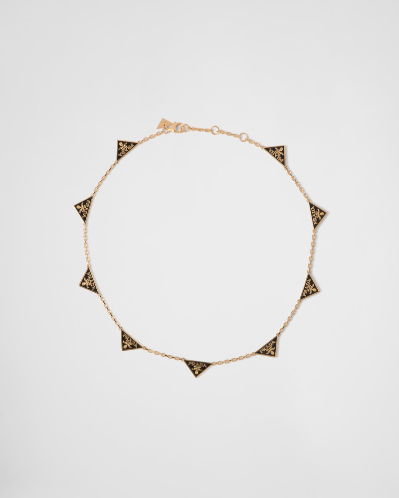 Enameled metal necklace 1