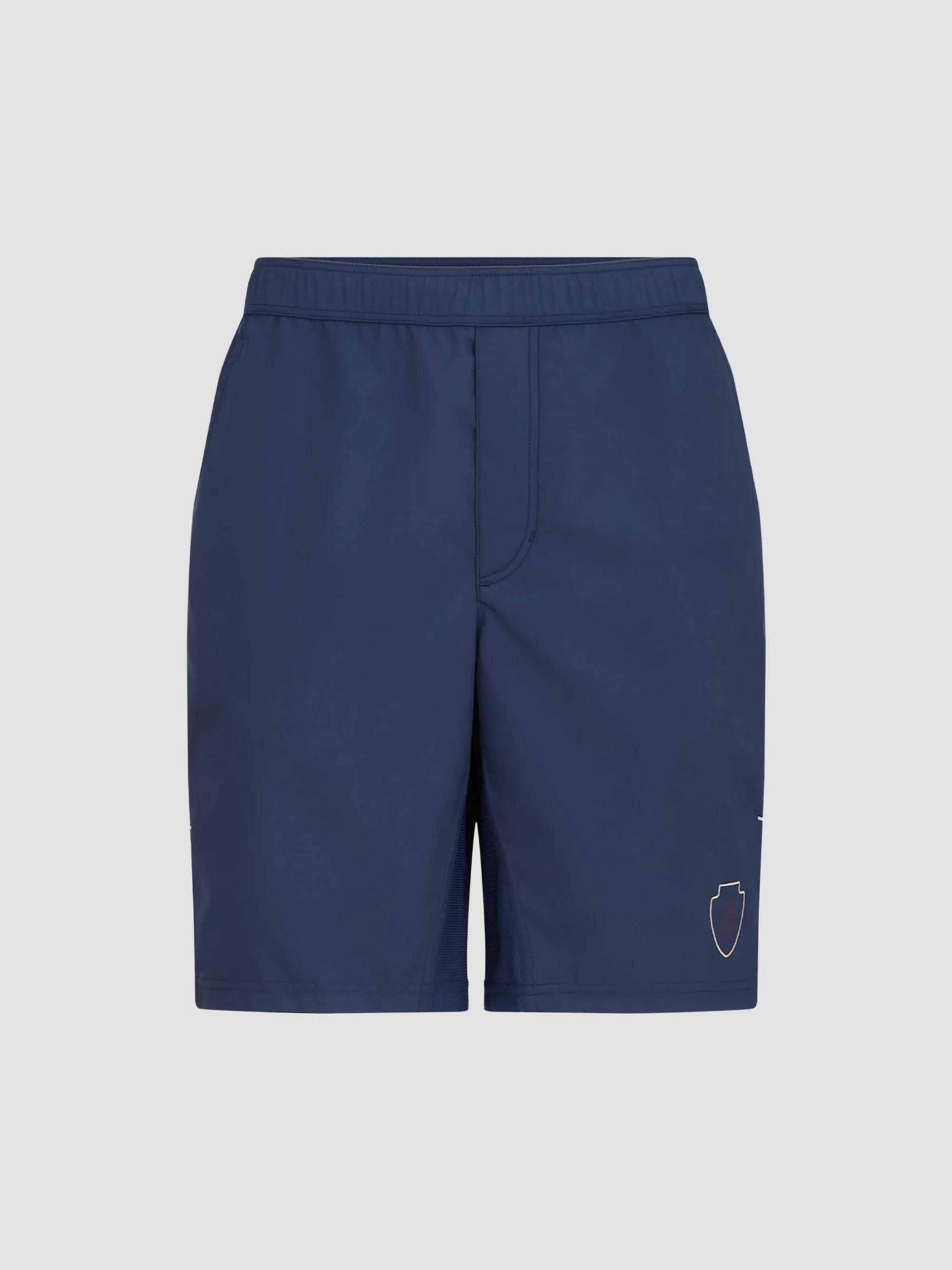 Men's Nylon Shorts with Logo - Blue - 1