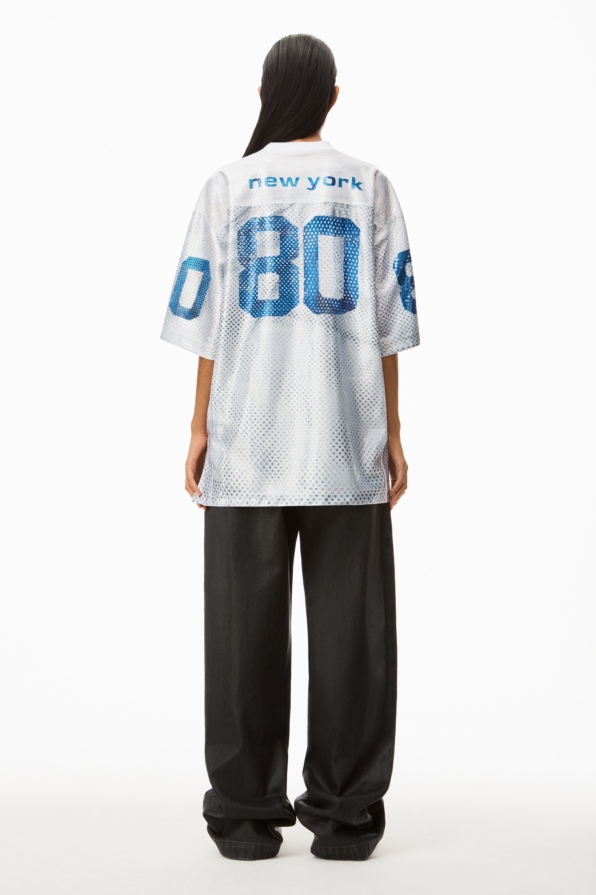 Alexander Wang 88 FOOTBALL JERSEY IN SEQUIN FAILLE | REVERSIBLE