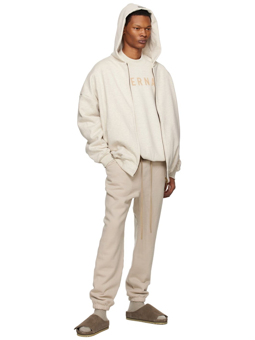 Beige Classic Sweatpants - 4