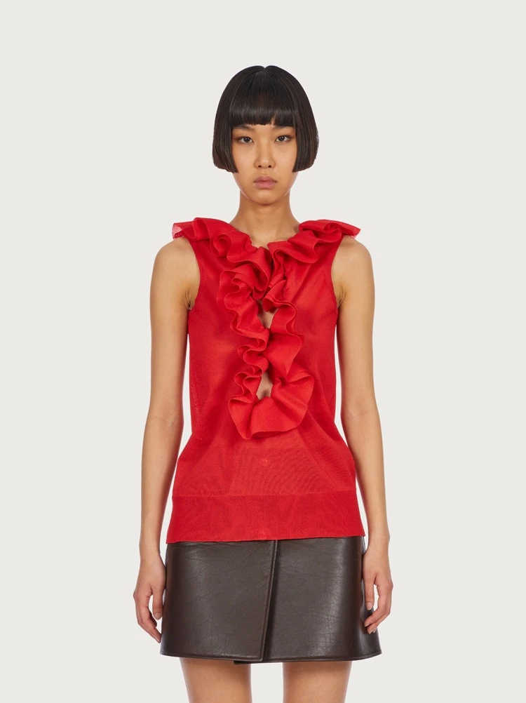 RUFFLE DETAIL TOP - 2