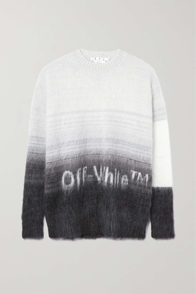 Mohair-blend intarsia sweater 1