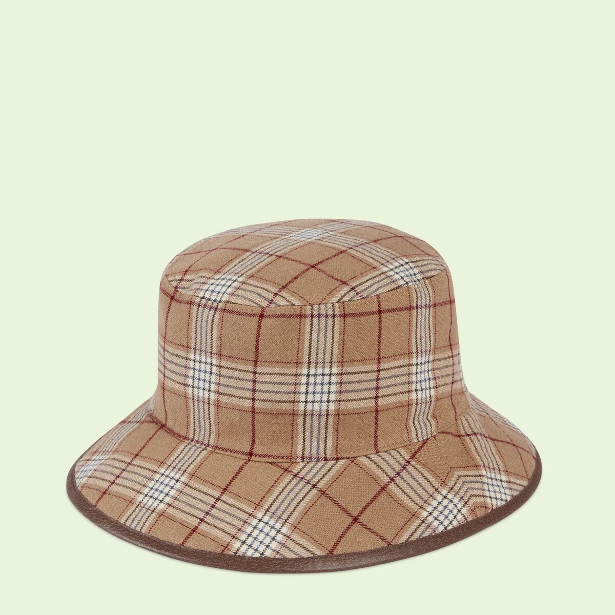 Reversible GG check bucket hat - 1