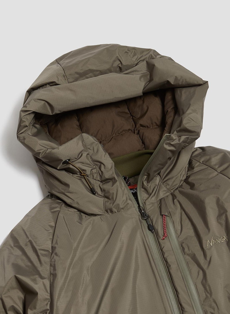 Nigel Cabourn Nanga Aurora Tex Down Jacket in Mocha Grey outlook