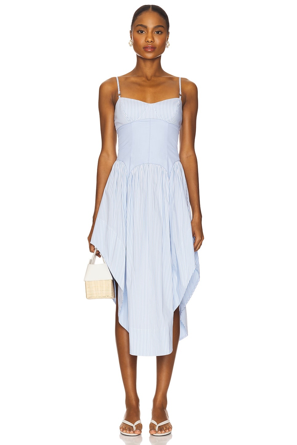 Poplin Cupped Midi Dress - 2