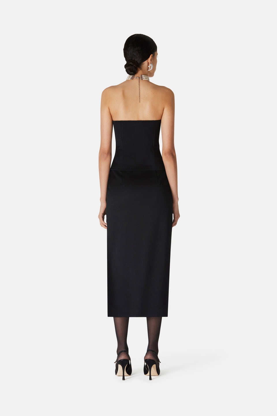 LIGHT WOOL BUSTIER DRESS - 5
