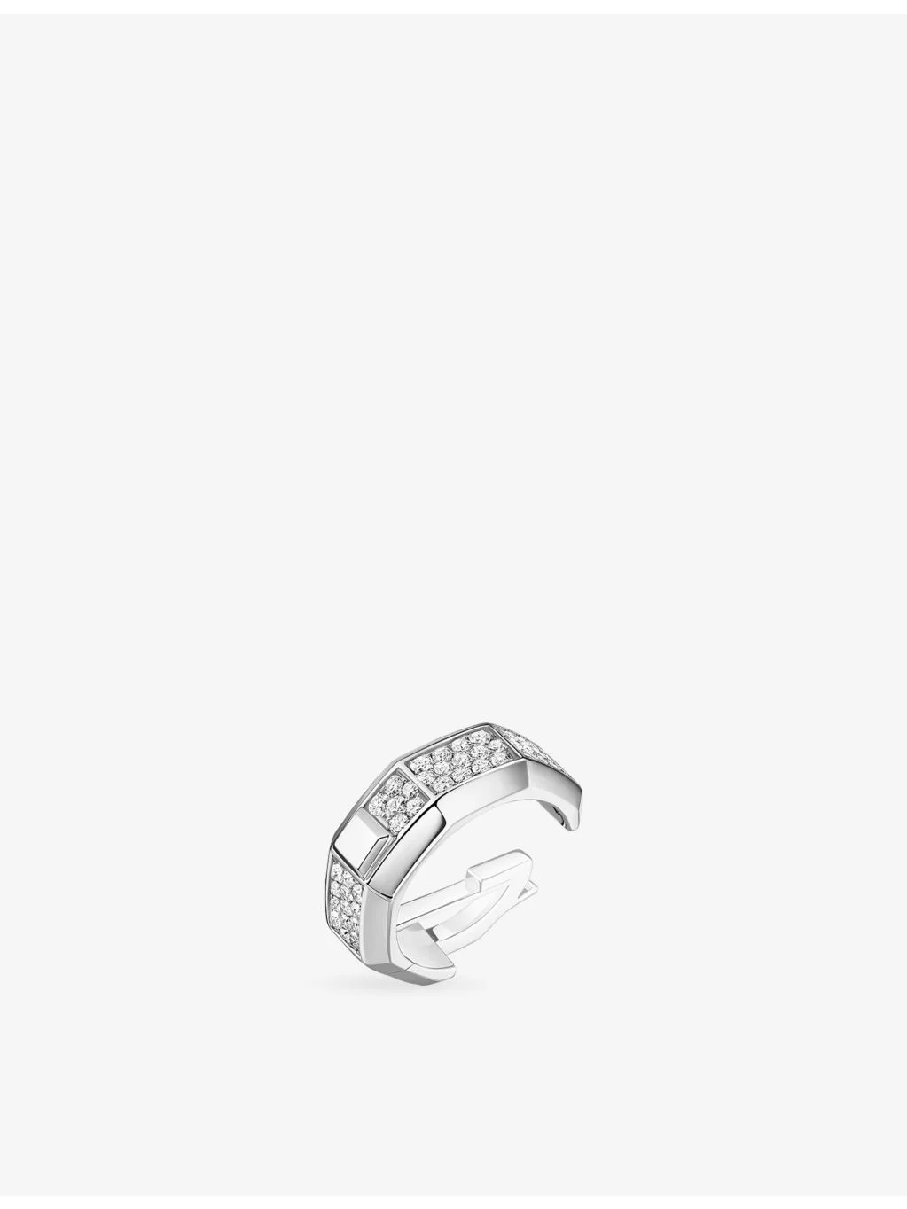 Moderniste Medium 18ct Gold And 0.25ct Diamond Ear Clip - 1