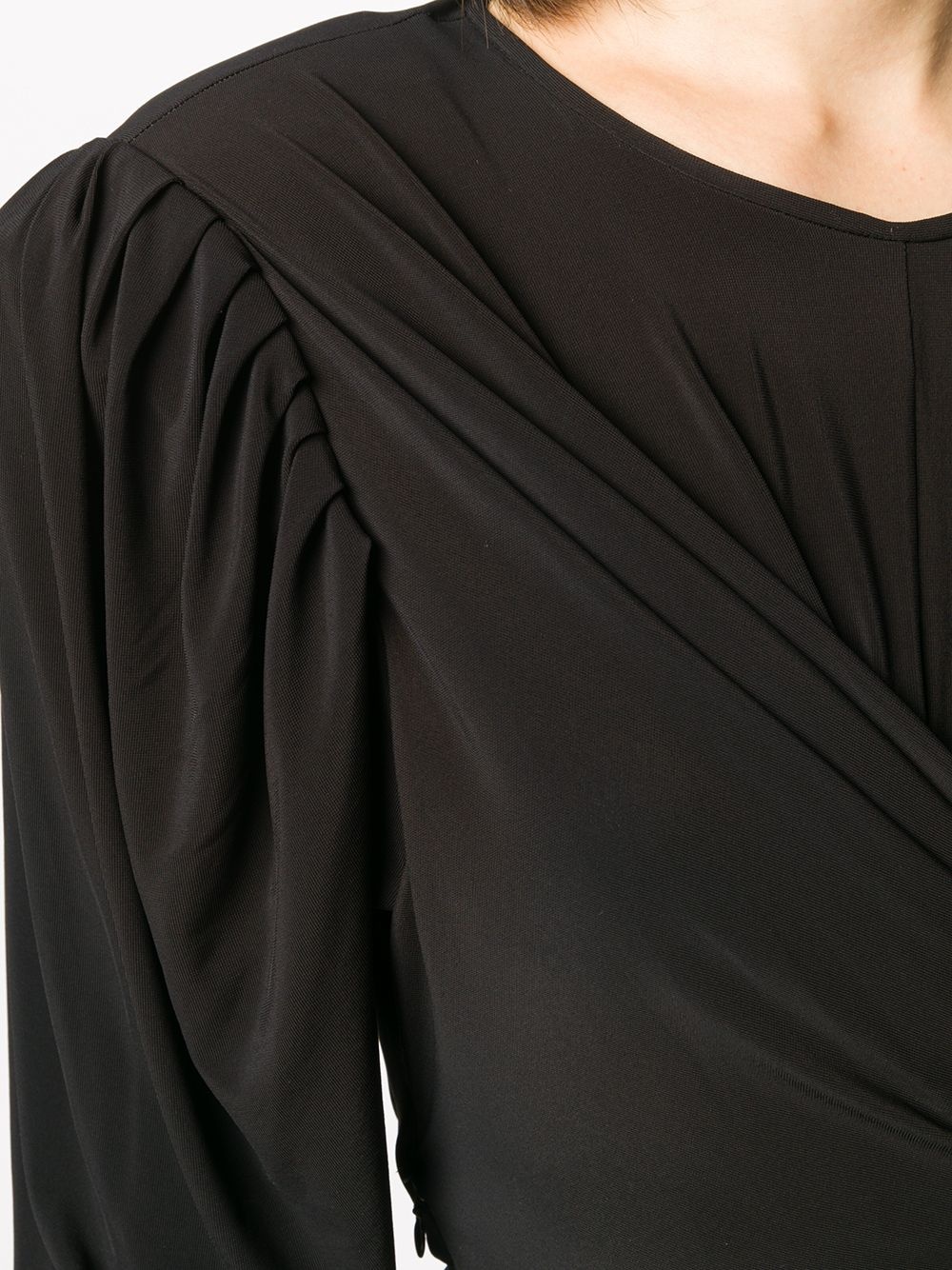 draped long-sleeve top - 5