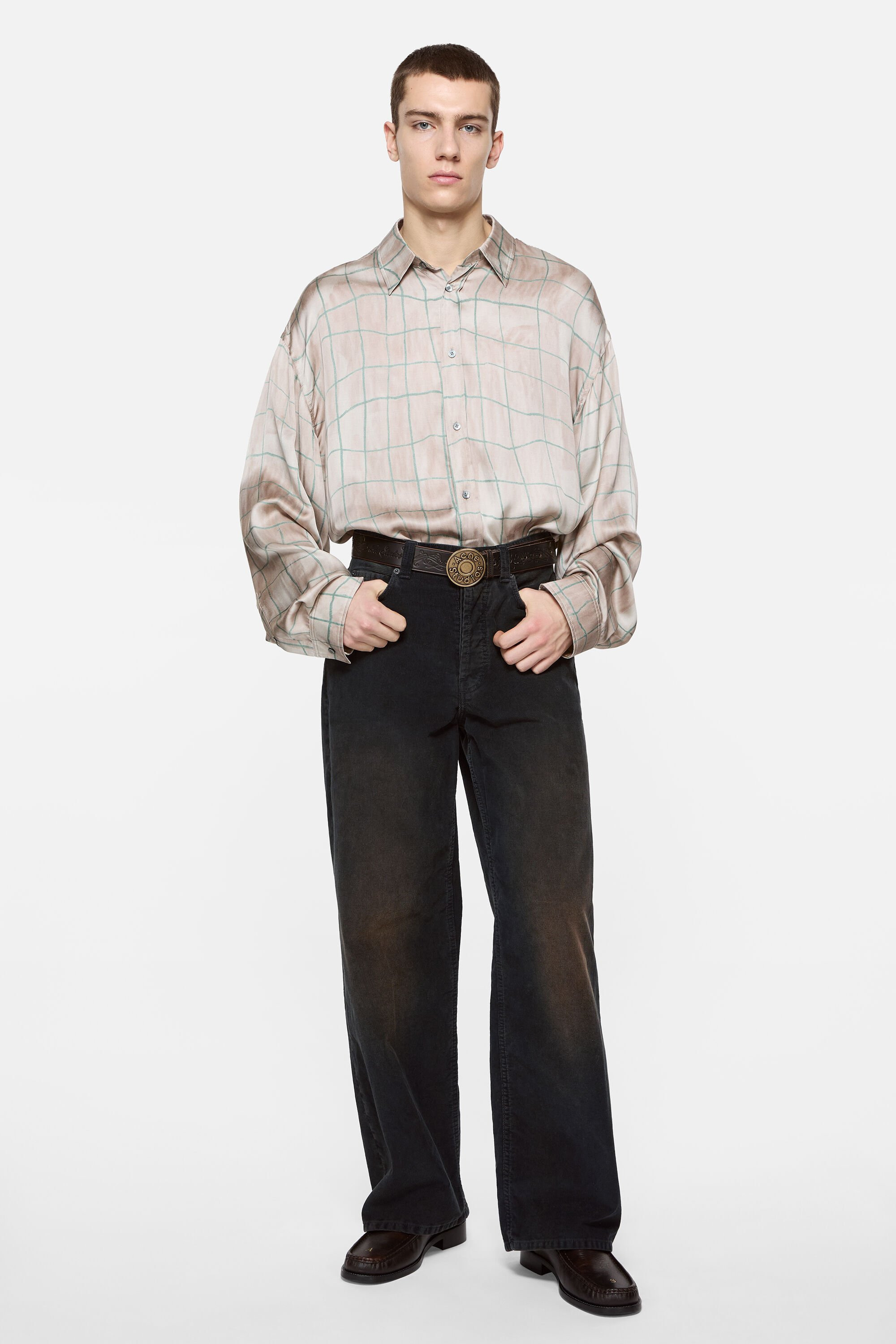 Corduroy trousers - Black - 2