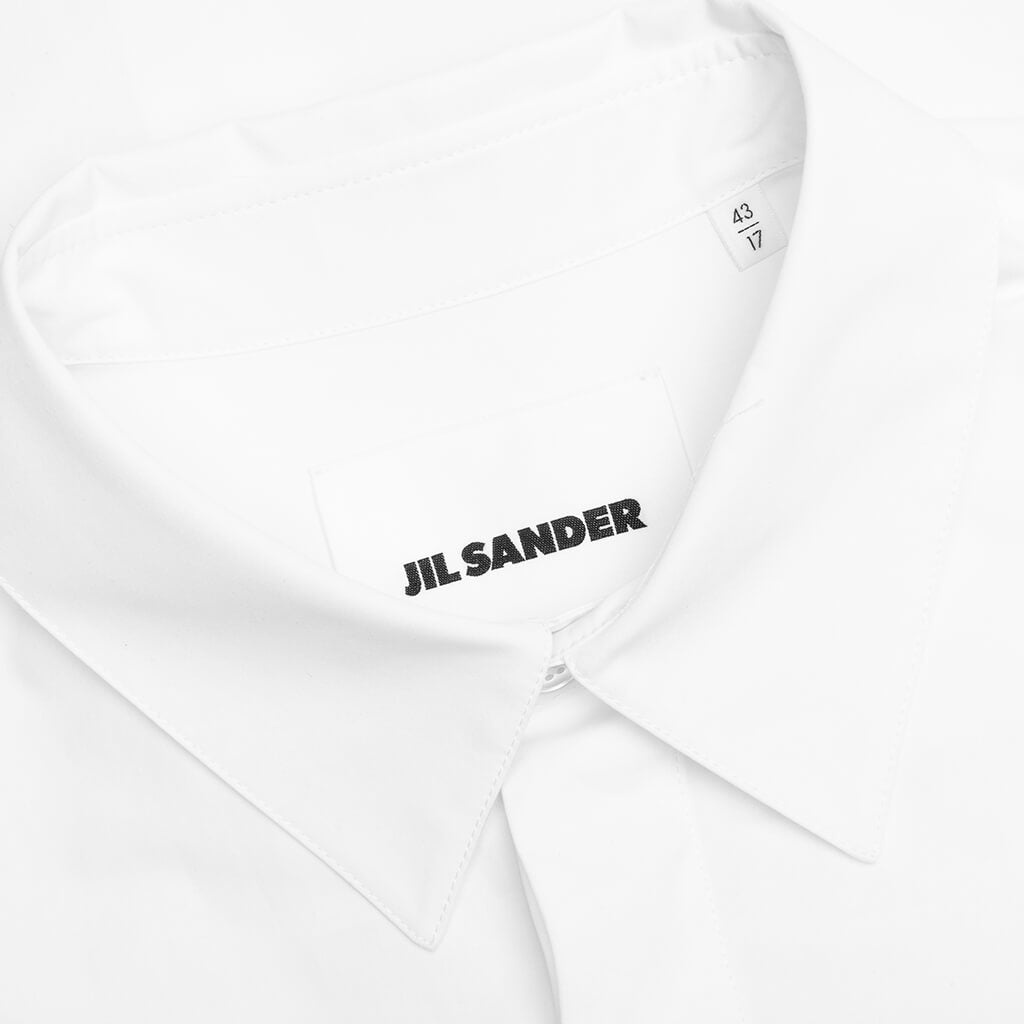 JIL SANDER HEAVY ORGANIC SHIRT - WHITE - 3