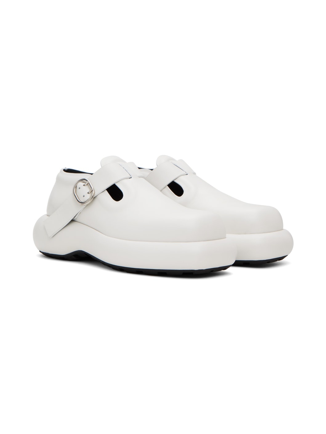 White Buckle Oxfords - 4