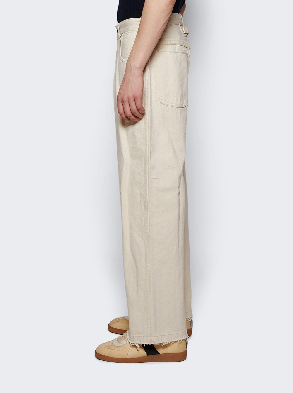 Pants Ecru Melange - 4