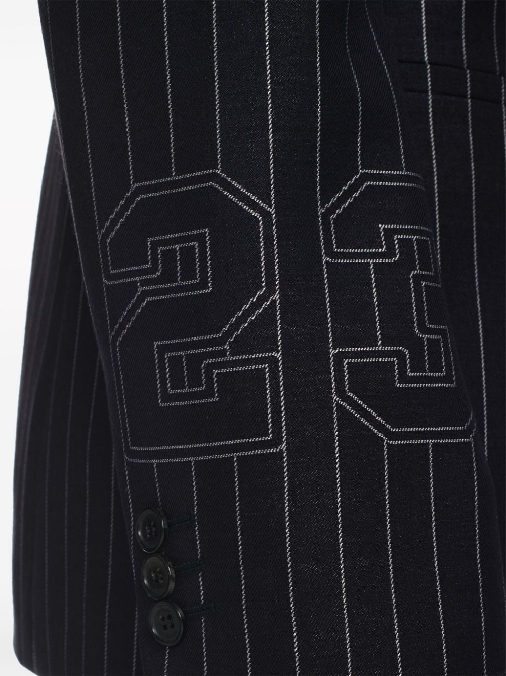23-print pinstriped blazer - 5