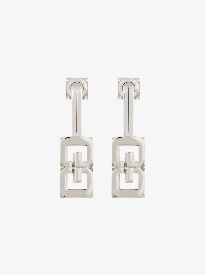G CUBE EARRINGS IN METAL 1
