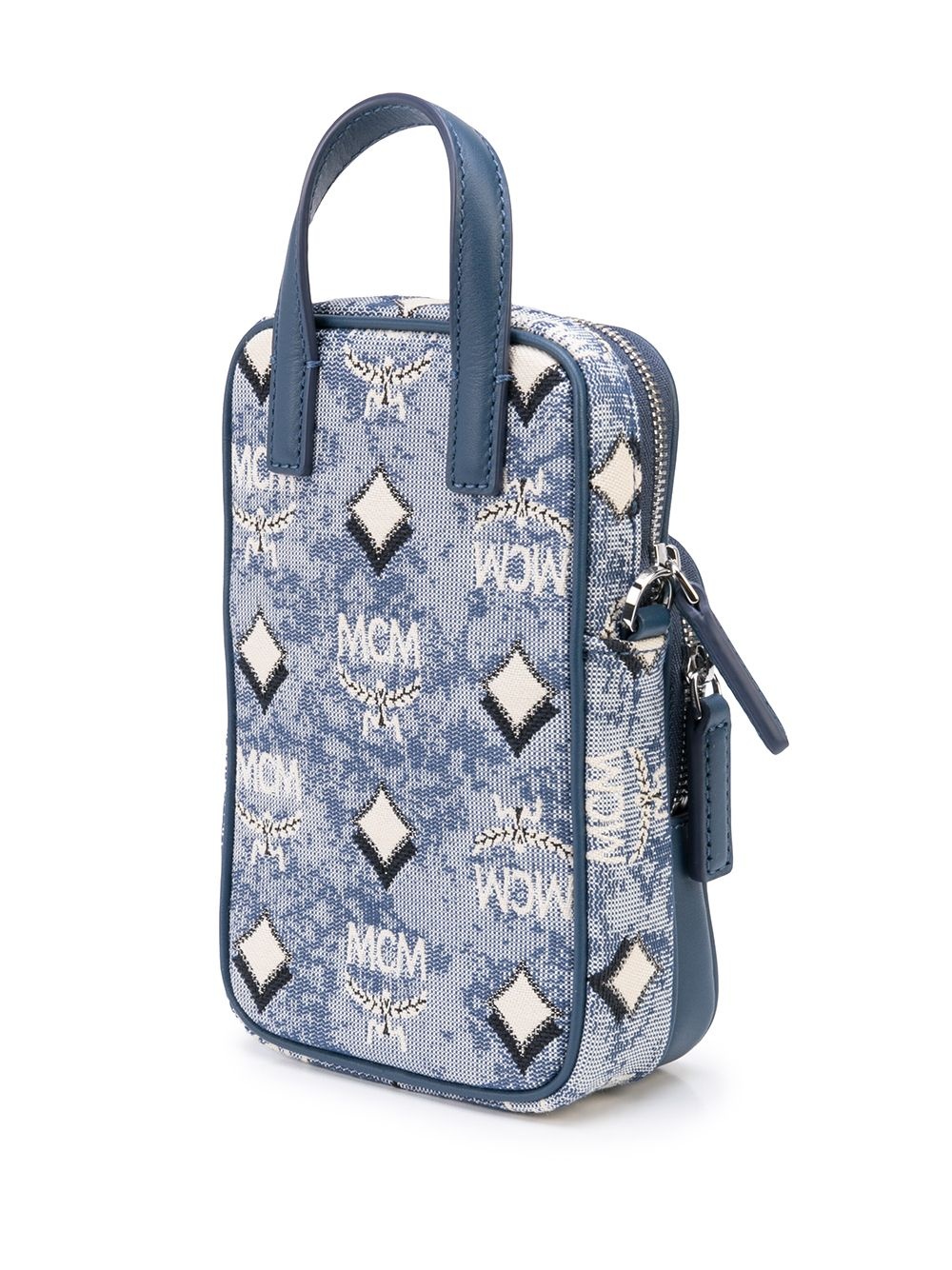 monogram-print messenger bag - 3